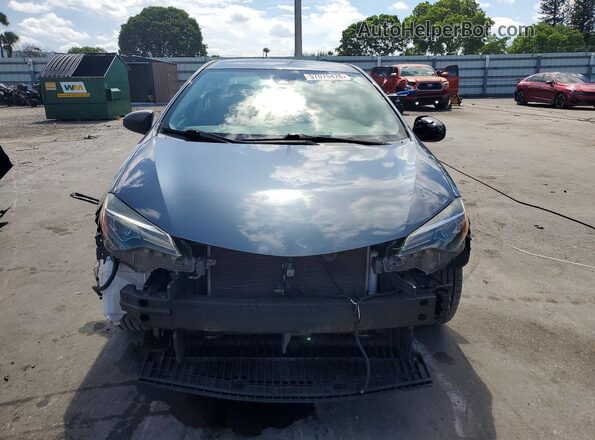 2T1BURHE3JC115362 2018 TOYOTA COROLLA Blue Front view