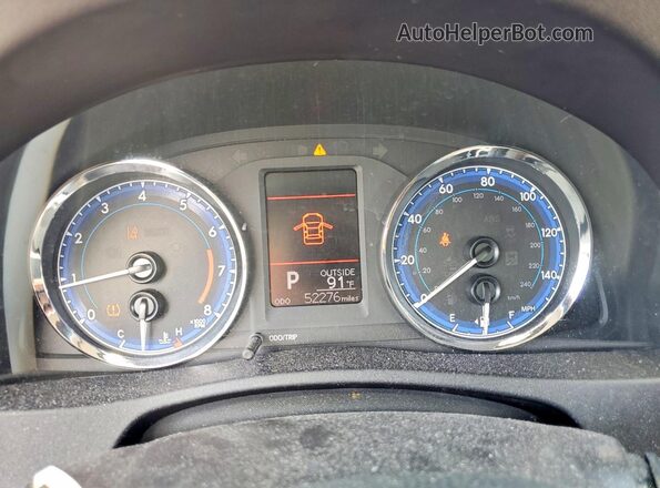 2T1BURHE3JC115362 2018 TOYOTA COROLLA Blue Instrument cluster view