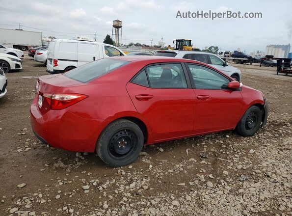 2T1BURHE3JC119427 2018 TOYOTA COROLLA Red უკანა მარჯვენა
