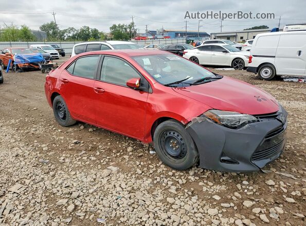 2T1BURHE3JC119427 2018 TOYOTA COROLLA Red წინა მარჯვენა