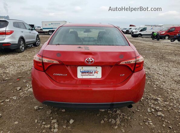 2T1BURHE3JC119427 2018 TOYOTA COROLLA Red უკანა ხედი