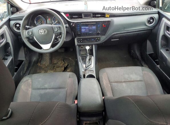 2T1BURHE3JC119427 2018 TOYOTA COROLLA Red წინა პანელის ხედი