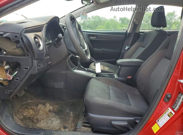 2T1BURHE3JC119427 2018 TOYOTA COROLLA Red წინა სალონის ხედი