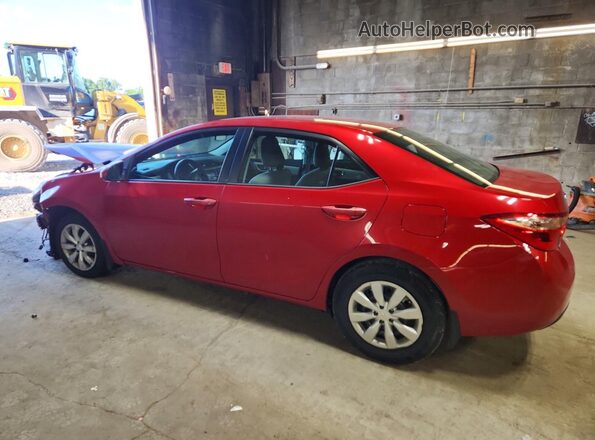 2T1BURHE3JC975391 2018 TOYOTA COROLLA Красный Задняя левая четверть