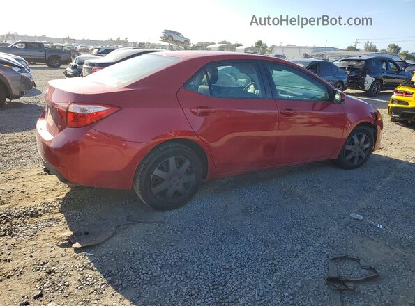 2T1BURHE3JC983992 2018 TOYOTA COROLLA Red Задня права чверть