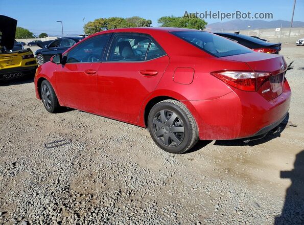 2T1BURHE3JC983992 2018 TOYOTA COROLLA Red Задня ліва чверть