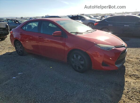 2T1BURHE3JC983992 2018 TOYOTA COROLLA Red Передня права чверть