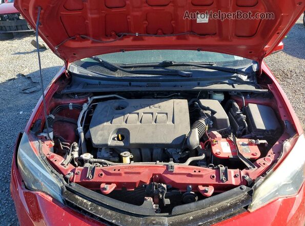 2T1BURHE3JC983992 2018 TOYOTA COROLLA Red Вид задньої частини салону
