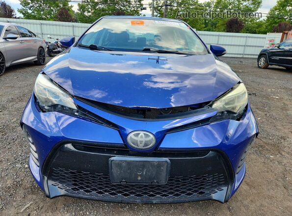 2T1BURHE3JC996869 2018 TOYOTA COROLLA Синий Вид спереди