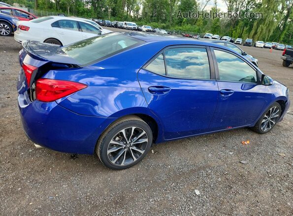2T1BURHE3JC996869 2018 TOYOTA COROLLA Синий Задняя правая четверть