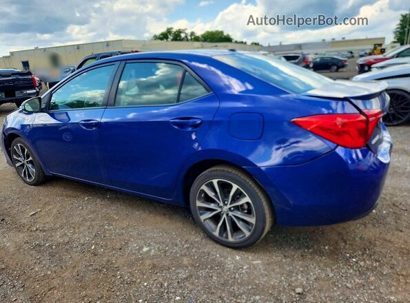 2T1BURHE3JC996869 2018 TOYOTA COROLLA Синий Задняя левая четверть