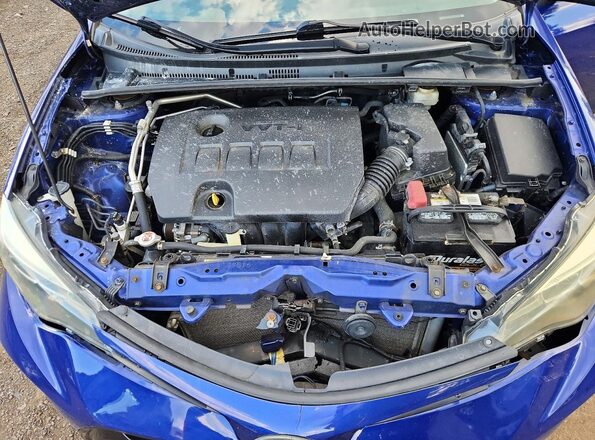 2T1BURHE3JC996869 2018 TOYOTA COROLLA Синий Вид задней части салона