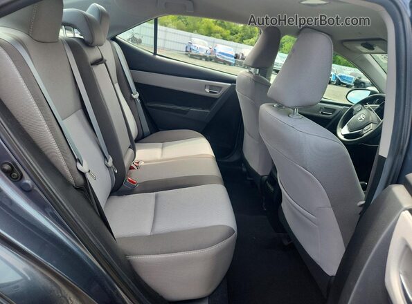 2T1BURHE3KC137881 2019 TOYOTA COROLLA Gray უკანა სავარძლების ხედი