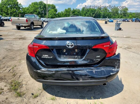 2T1BURHE3KC143812 2019 TOYOTA COROLLA Black უკანა ხედი