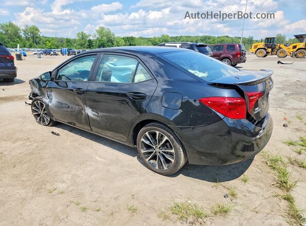 2T1BURHE3KC143812 2019 TOYOTA COROLLA Black უკანა მარცხენა