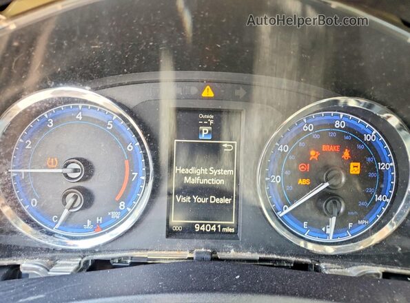 2T1BURHE3KC143812 2019 TOYOTA COROLLA Black ხელსაწყოთა პანელის ხედი