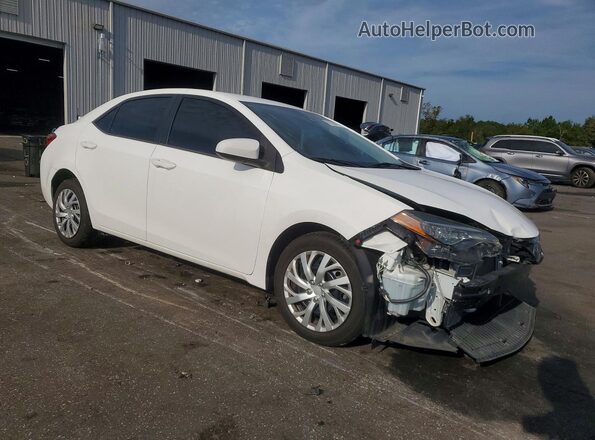 2T1BURHE3KC200865 2019 TOYOTA COROLLA Белый Передняя правая четверть