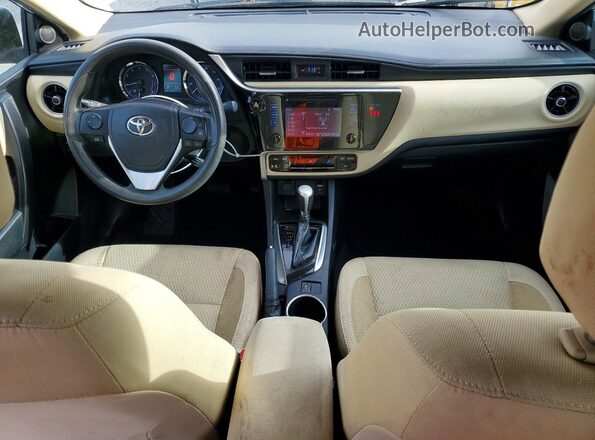 2T1BURHE3KC231422 2019 TOYOTA COROLLA White Առջևի վահանակի տեսք