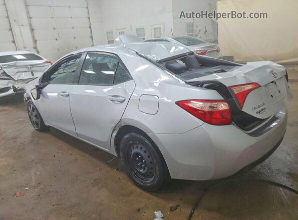 2T1BURHE3KC242386 2019 TOYOTA COROLLA Серебряный Задняя левая четверть