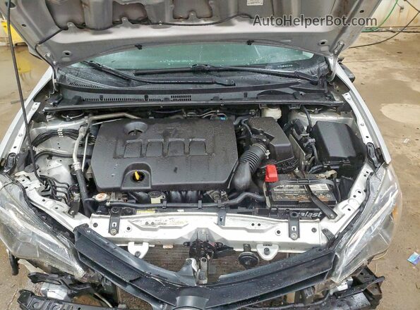 2T1BURHE3KC242386 2019 TOYOTA COROLLA Серебряный Вид задней части салона