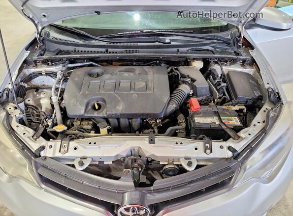 2T1BURHE4GC496258 2016 TOYOTA COROLLA Silver Widok wnętrza z tyłu