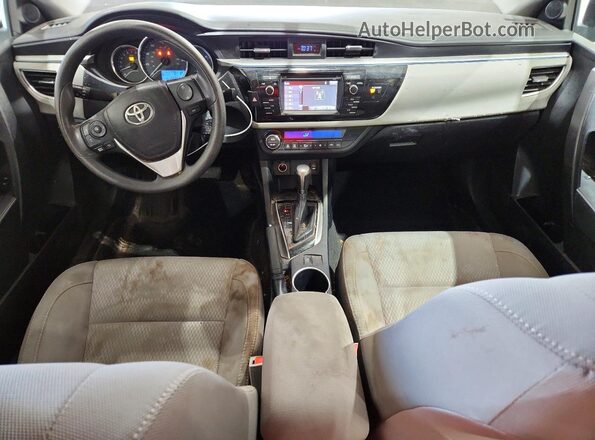 2T1BURHE4GC496258 2016 TOYOTA COROLLA Silver Widok deski rozdzielczej