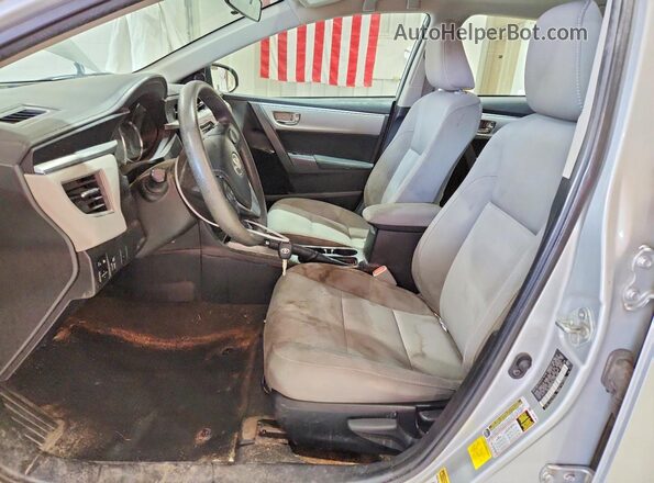 2T1BURHE4GC496258 2016 TOYOTA COROLLA Silver Widok wnętrza z przodu
