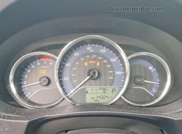 2T1BURHE4GC524852 2016 TOYOTA COROLLA Black Instrument cluster view