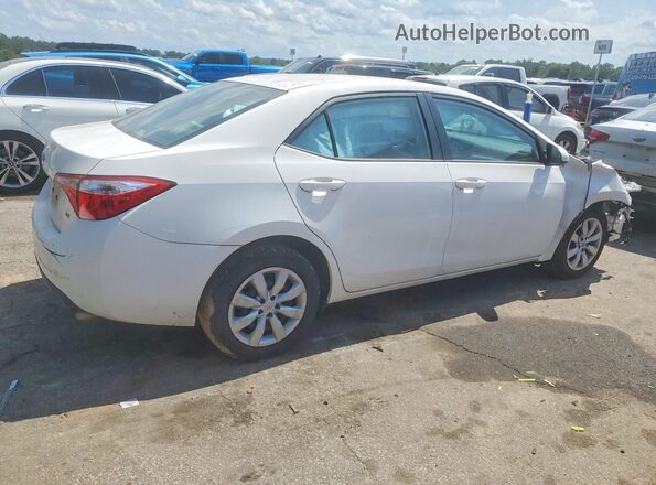 2T1BURHE4GC549153 2016 TOYOTA COROLLA Белый Задняя правая четверть