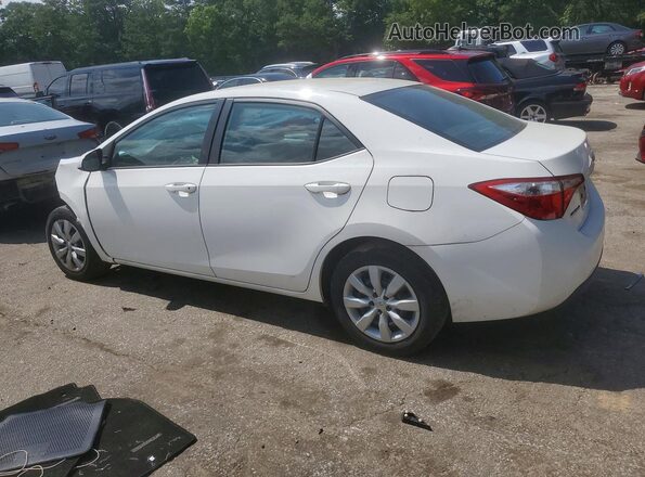 2T1BURHE4GC549153 2016 TOYOTA COROLLA Белый Задняя левая четверть