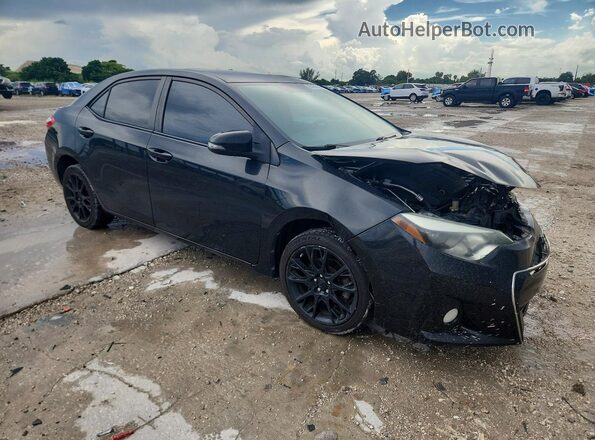 2T1BURHE4GC562890 2016 TOYOTA COROLLA Black Widok deski rozdzielczej