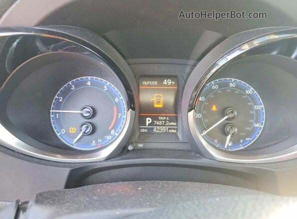 2T1BURHE4GC568558 2016 TOYOTA COROLLA Серебряный Вид щитка приборов