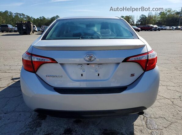 2T1BURHE4GC568558 2016 TOYOTA COROLLA Серебряный Вид сзади