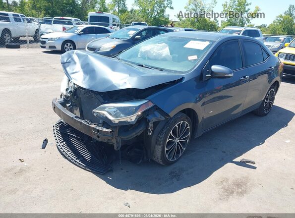 2T1BURHE4GC589703 2016 TOYOTA COROLLA Gray წინა მარცხენა ხედი სამი მეოთხედიდან