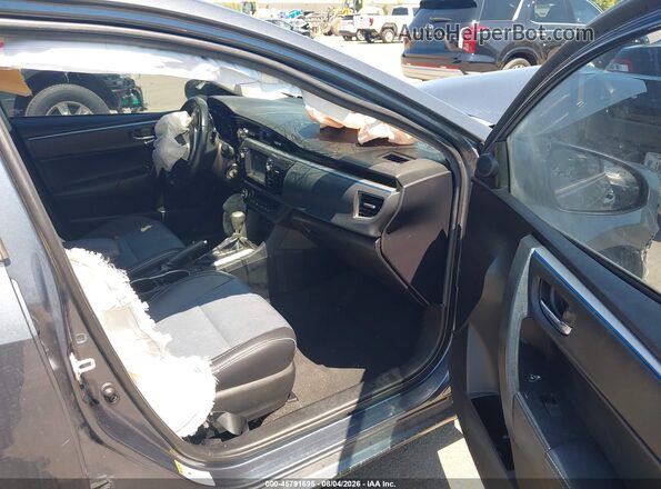 2T1BURHE4GC589703 2016 TOYOTA COROLLA Gray წინა სალონის ხედი