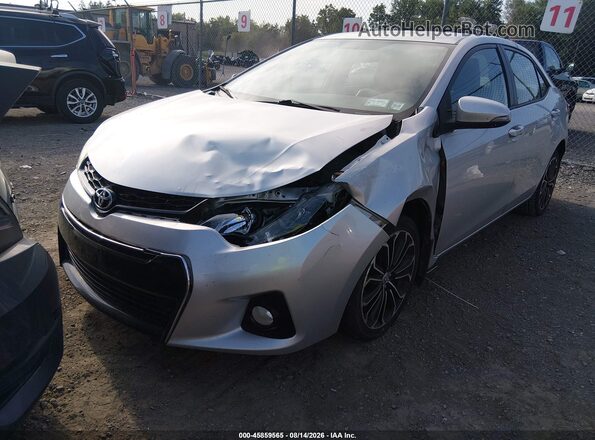 2T1BURHE4GC597588 2016 TOYOTA COROLLA Silver Vista tres cuartos delantera izquierda