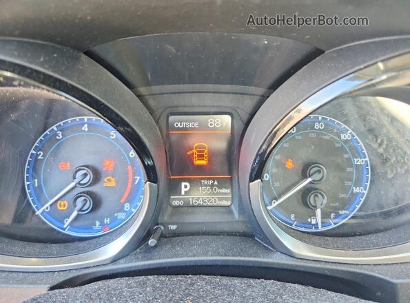 2T1BURHE4GC616561 2016 TOYOTA COROLLA Blue Вид щитка приладів