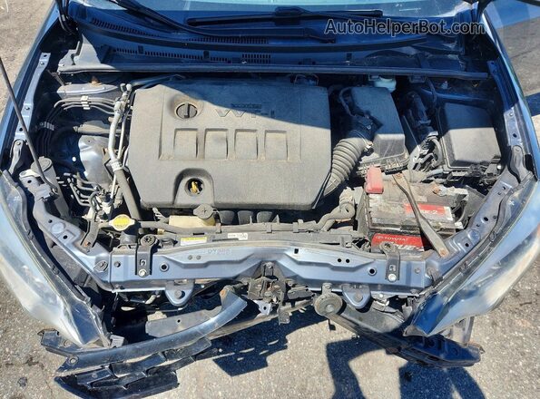 2T1BURHE4GC616561 2016 TOYOTA COROLLA Blue Вид задньої частини салону