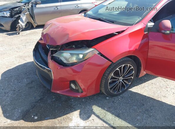 2T1BURHE4GC667624 2016 TOYOTA COROLLA Red Вид спереду