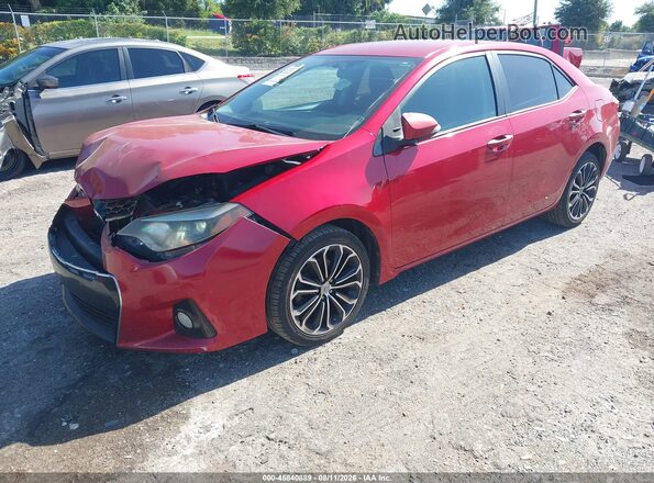 2T1BURHE4GC667624 2016 TOYOTA COROLLA Red Передня ліва чверть