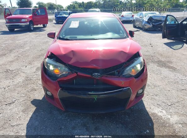 2T1BURHE4GC667624 2016 TOYOTA COROLLA Red Вид щитка приладів