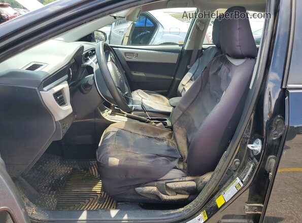 2T1BURHE4GC669860 2016 TOYOTA COROLLA Black Front interior view