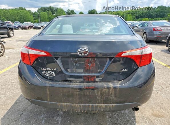 2T1BURHE4GC669860 2016 TOYOTA COROLLA Black Rear view