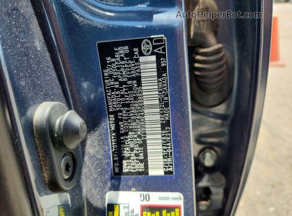 2T1BURHE4GC688635 2016 TOYOTA COROLLA Gray VIN կոդի պիտակի տեսք