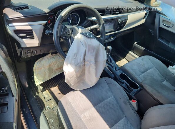 2T1BURHE4GC688635 2016 TOYOTA COROLLA Gray Առջևի վահանակի տեսք