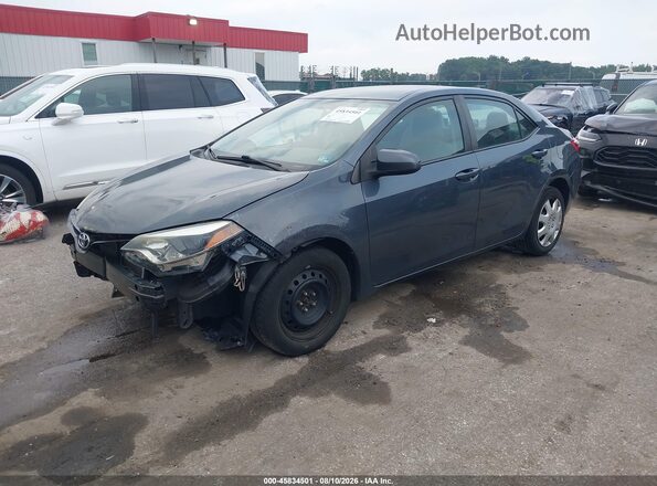 2T1BURHE4GC692099 2016 TOYOTA COROLLA Gray Առջևի ձախ երեք քառորդ տեսարան