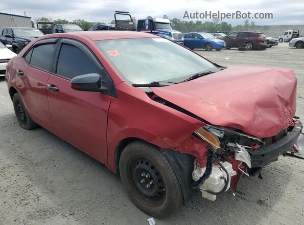 2T1BURHE4GC699943 2016 TOYOTA COROLLA Red Przód prawy
