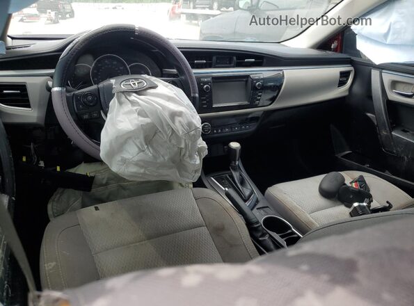2T1BURHE4GC699943 2016 TOYOTA COROLLA Red Widok deski rozdzielczej