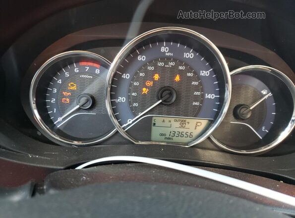 2T1BURHE4GC699943 2016 TOYOTA COROLLA Red Widok zestawu wskaźników
