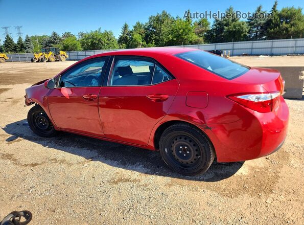 2T1BURHE4GC709645 2016 TOYOTA COROLLA Red Tył lewy